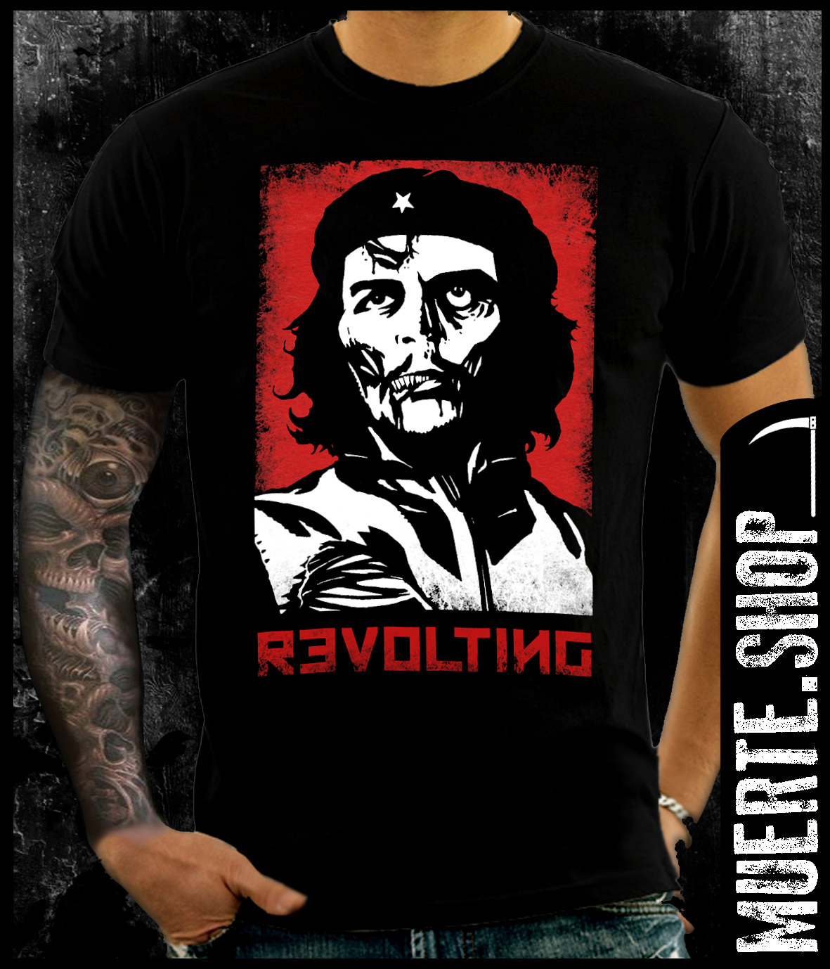 Черна тениска CHE GUEVARA ZOMBIE